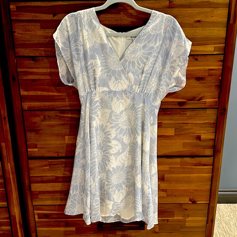Pale blue and white floral summer dress. Worn one time.
